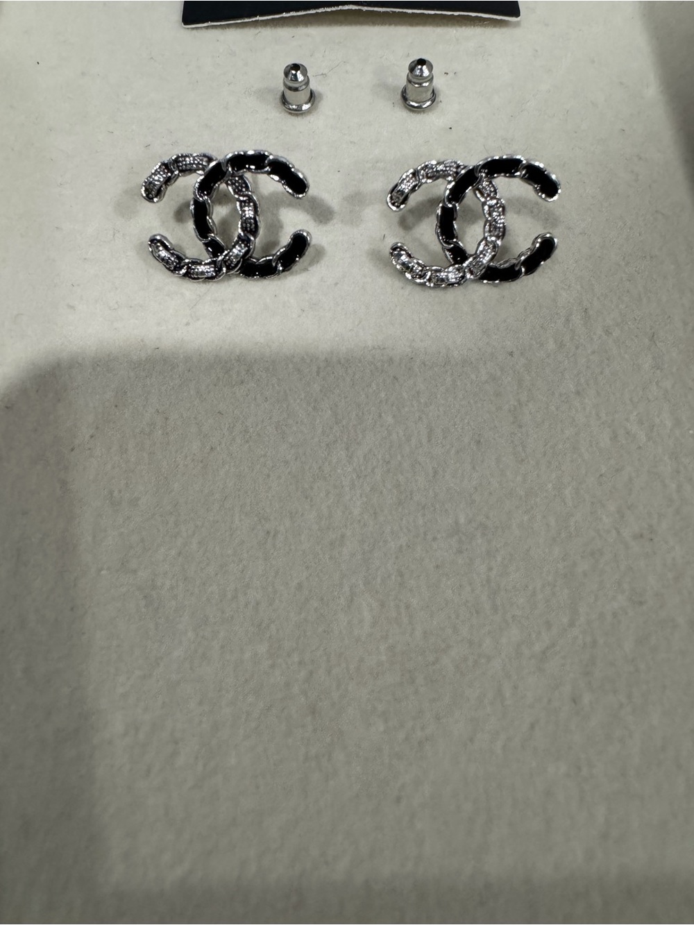 Black & silver studs